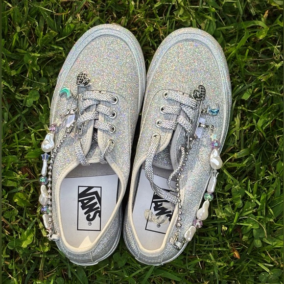 ♥️💖 RARE Vans Limited Ed Holo Beads Baubles Chains WORN ONCE Unisex Shoes - Picture 17 of 17